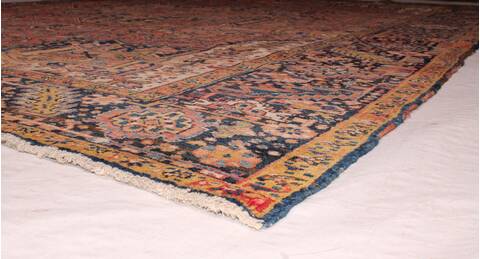 Heriz Red Hand Knotted 92 X 127  Area Rug 400-16735 Image 12