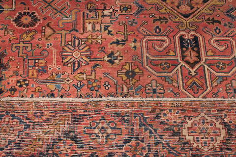 Heriz Red Hand Knotted 92 X 127  Area Rug 400-16735 Image 13
