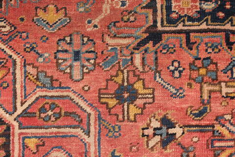 Heriz Red Hand Knotted 92 X 127  Area Rug 400-16735 Image 16