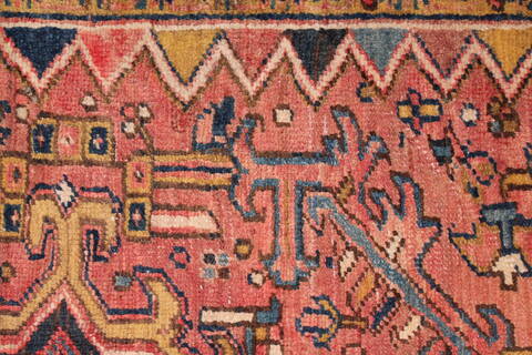 Heriz Red Hand Knotted 92 X 127  Area Rug 400-16735 Image 17