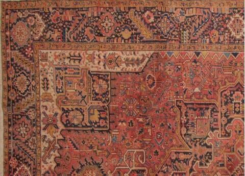 Heriz Red Hand Knotted 92 X 127  Area Rug 400-16735 Image 19