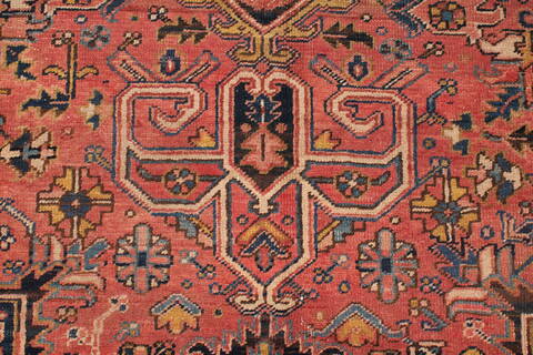 Heriz Red Hand Knotted 92 X 127  Area Rug 400-16735 Image 4
