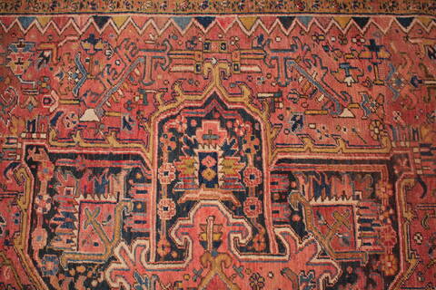 Heriz Red Hand Knotted 92 X 127  Area Rug 400-16735 Image 8