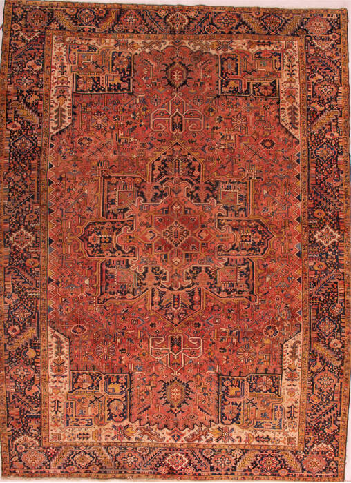 Heriz Red Hand Knotted 92 X 127  Area Rug 400-16735 Image 0