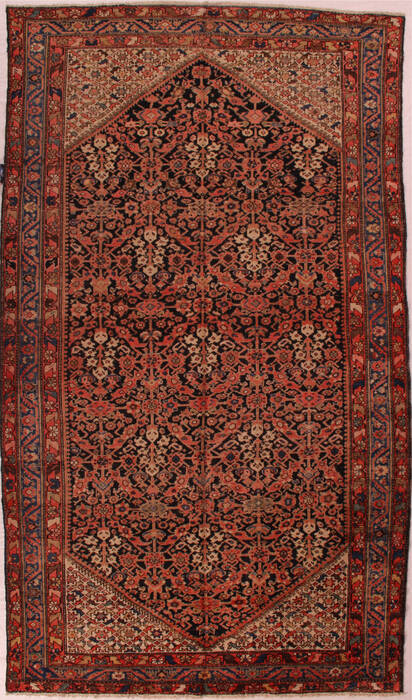 Malayer Red Hand Knotted 79 X 120  Area Rug 400-16740 Image 0
