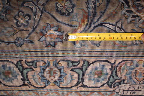 Kashan Yellow Hand Knotted 96 X 133  Area Rug 400-16741 Image 18