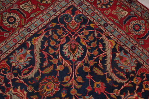 Khoy Blue Hand Knotted 73 X 1011  Area Rug 400-16744 Image 11