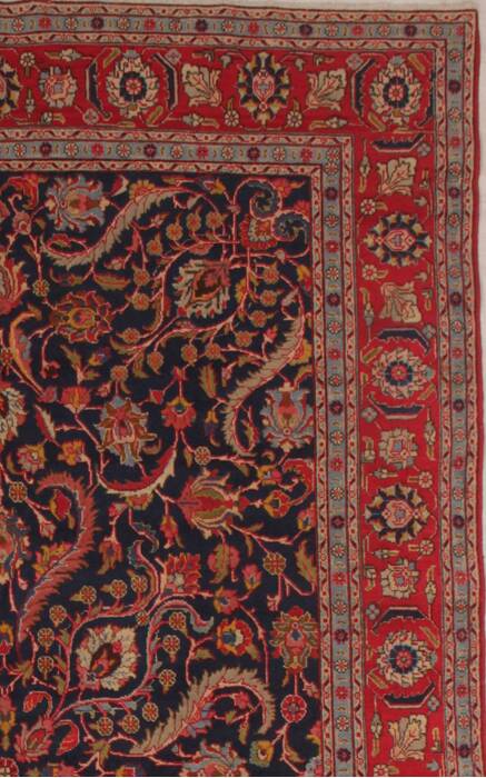 Khoy Blue Hand Knotted 73 X 1011  Area Rug 400-16744 Image 3