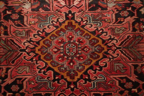 Heriz Red Hand Knotted 78 X 112  Area Rug 400-16746 Image 19