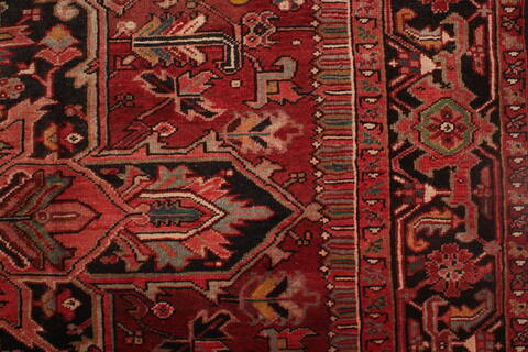 Heriz Red Hand Knotted 78 X 112  Area Rug 400-16746 Image 21
