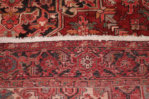 Heriz Red Hand Knotted 78 X 112  Area Rug 400-16746 Image 24
