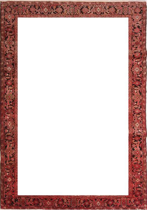 Heriz Red Hand Knotted 78 X 112  Area Rug 400-16746 Image 3
