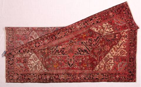 Heriz Red Hand Knotted 78 X 112  Area Rug 400-16746 Image 10