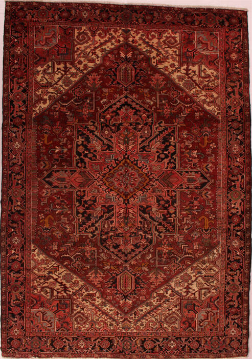 Heriz Red Hand Knotted 78 X 112  Area Rug 400-16746 Image 0