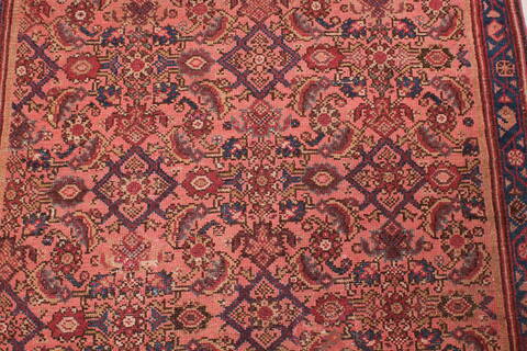 Malayer Purple Runner Hand Knotted 37 X 173  Area Rug 400-16752 Image 6