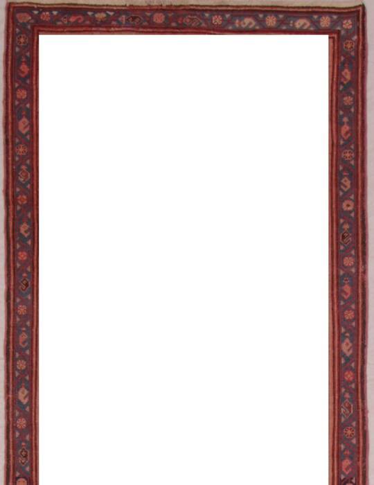 Malayer Purple Runner Hand Knotted 37 X 173  Area Rug 400-16752 Image 8