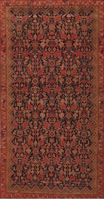 Malayer Blue Hand Knotted 71 X 116  Area Rug 400-16756 Image 4