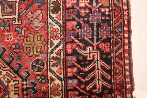 Gharajeh Red Hand Knotted 86 X 130  Area Rug 400-16766 Image 9