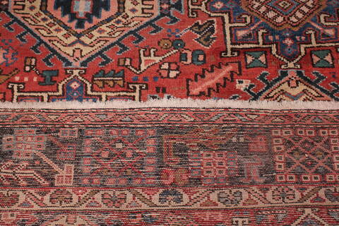 Gharajeh Red Hand Knotted 91 X 127  Area Rug 400-16769 Image 11