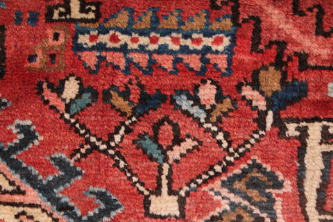Gharajeh Red Hand Knotted 91 X 127  Area Rug 400-16769 Image 15