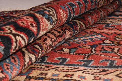 Gharajeh Red Hand Knotted 91 X 127  Area Rug 400-16769 Image 16