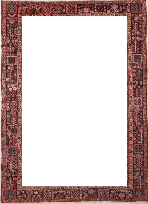Gharajeh Red Hand Knotted 91 X 127  Area Rug 400-16769 Image 1