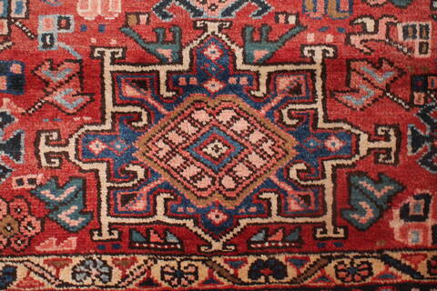 Gharajeh Red Hand Knotted 91 X 127  Area Rug 400-16769 Image 8