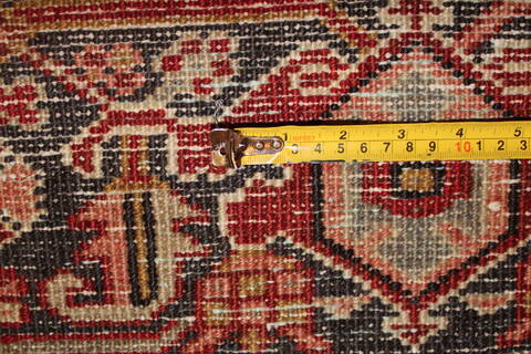 Heriz Red Hand Knotted 97 X 117  Area Rug 400-16774 Image 21