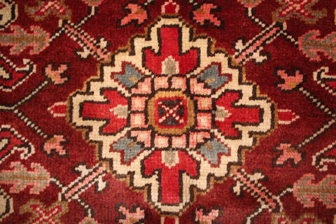 Heriz Red Hand Knotted 97 X 117  Area Rug 400-16774 Image 24