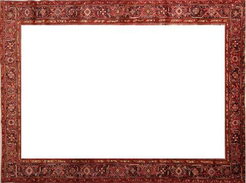 Heriz Red Hand Knotted 97 X 117  Area Rug 400-16774 Image 27