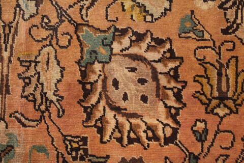 Tabriz Purple Hand Knotted 95 X 131  Area Rug 400-16782 Image 10
