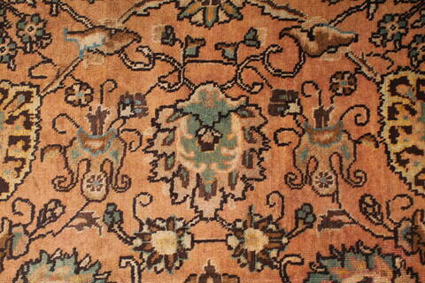 Tabriz Purple Hand Knotted 95 X 131  Area Rug 400-16782 Image 12