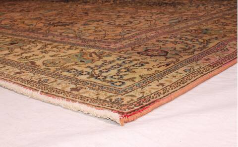 Tabriz Purple Hand Knotted 95 X 131  Area Rug 400-16782 Image 13