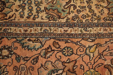 Tabriz Purple Hand Knotted 95 X 131  Area Rug 400-16782 Image 15