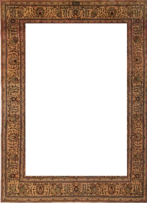 Tabriz Purple Hand Knotted 95 X 131  Area Rug 400-16782 Image 1