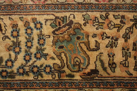 Tabriz Purple Hand Knotted 95 X 131  Area Rug 400-16782 Image 6