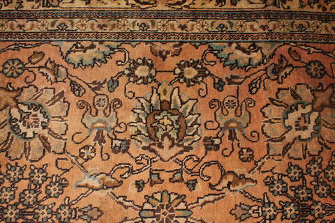 Tabriz Purple Hand Knotted 95 X 131  Area Rug 400-16782 Image 8