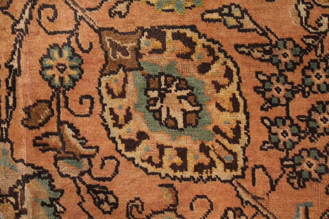 Tabriz Purple Hand Knotted 95 X 131  Area Rug 400-16782 Image 9