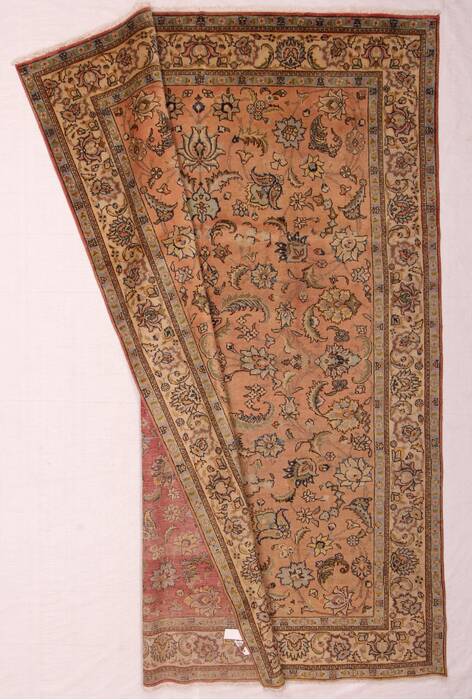 Tabriz Purple Hand Knotted 94 X 131  Area Rug 400-16787 Image 2