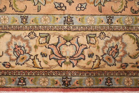 Tabriz Purple Hand Knotted 94 X 131  Area Rug 400-16787 Image 3