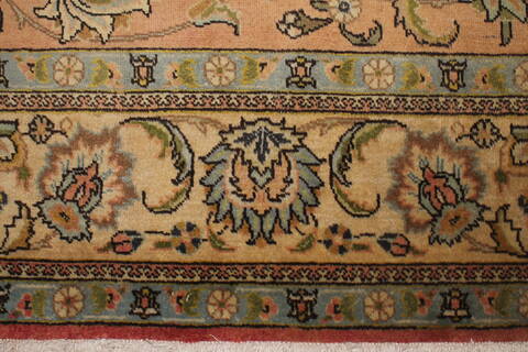 Tabriz Purple Hand Knotted 94 X 131  Area Rug 400-16787 Image 4