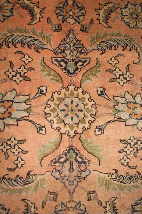 Tabriz Purple Hand Knotted 94 X 131  Area Rug 400-16787 Image 5
