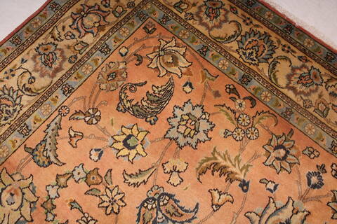 Tabriz Purple Hand Knotted 94 X 131  Area Rug 400-16787 Image 6