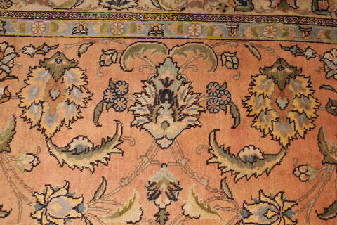 Tabriz Purple Hand Knotted 94 X 131  Area Rug 400-16787 Image 7