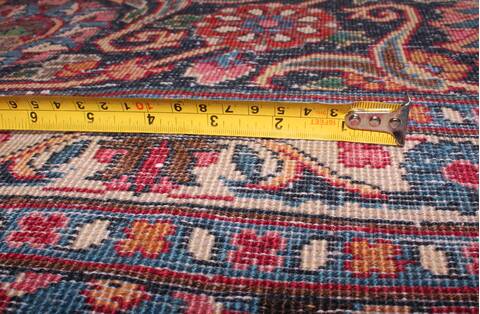 Mashad Red Hand Knotted 98 X 126  Area Rug 400-16790 Image 1