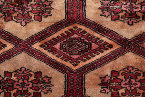 Bokhara Green Hand Knotted 91 X 113  Area Rug 400-16792 Image 6