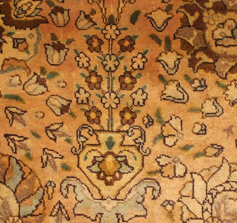 Tabriz Purple Hand Knotted 95 X 130  Area Rug 400-16793 Image 16