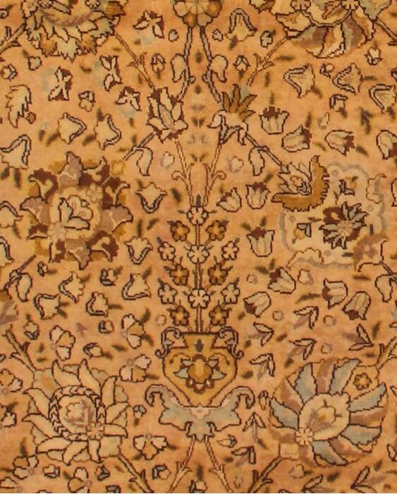 Tabriz Purple Hand Knotted 95 X 130  Area Rug 400-16793 Image 4