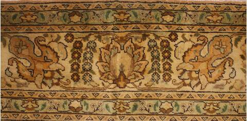 Tabriz Purple Hand Knotted 95 X 130  Area Rug 400-16793 Image 10