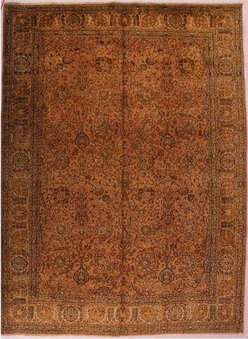 Tabriz Purple Hand Knotted 95 X 130  Area Rug 400-16793 Image 0